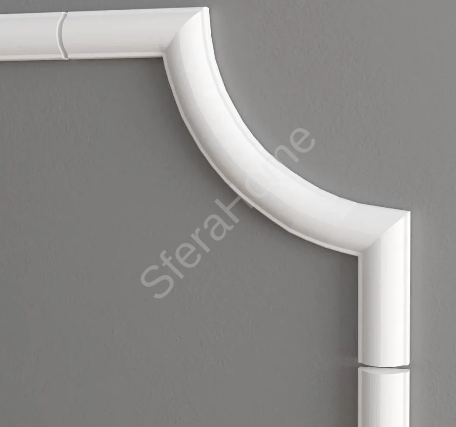 Декоративный уголок гладкий C1-130 A (105х105х8мм)