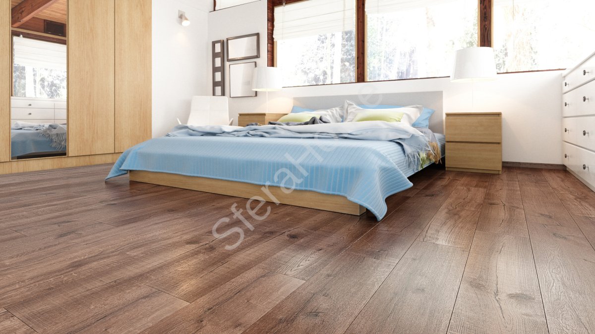 Кварцевый ламинат Fargo Comfort Дуб Южная Ночь 81996-6