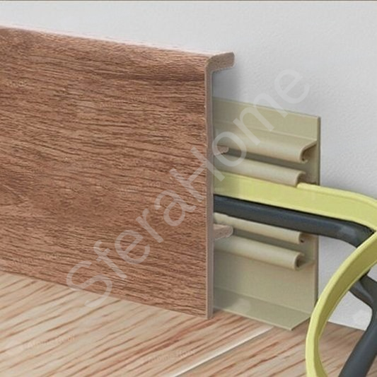 Напольный Плинтус Rico Concept 80 Кедр бурбон