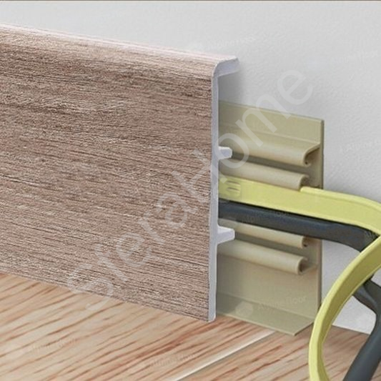 Напольный Плинтус Rico Concept 80 Вишня гамильтон