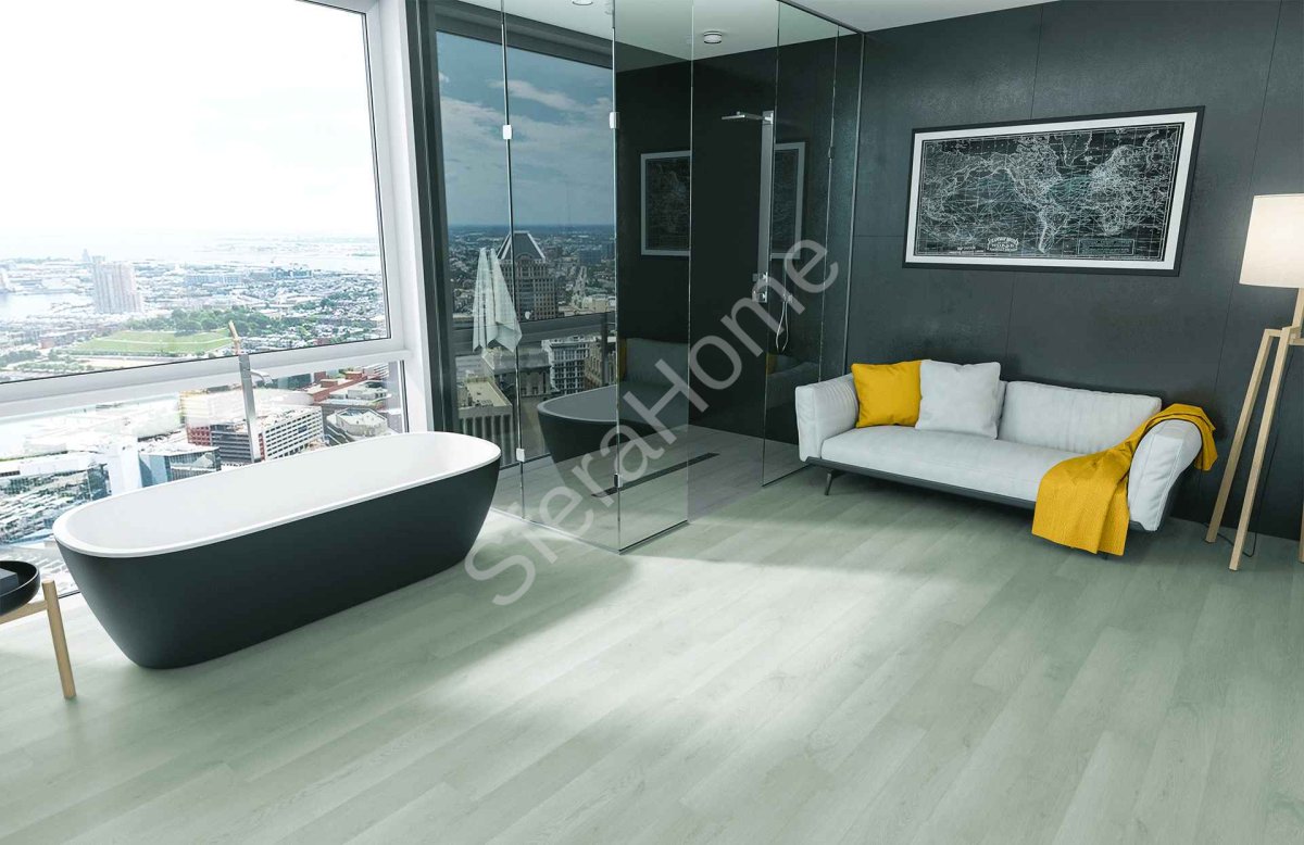 Кварцевый ламинат Home Expert Natural Дуб Ледяной замок 943-07