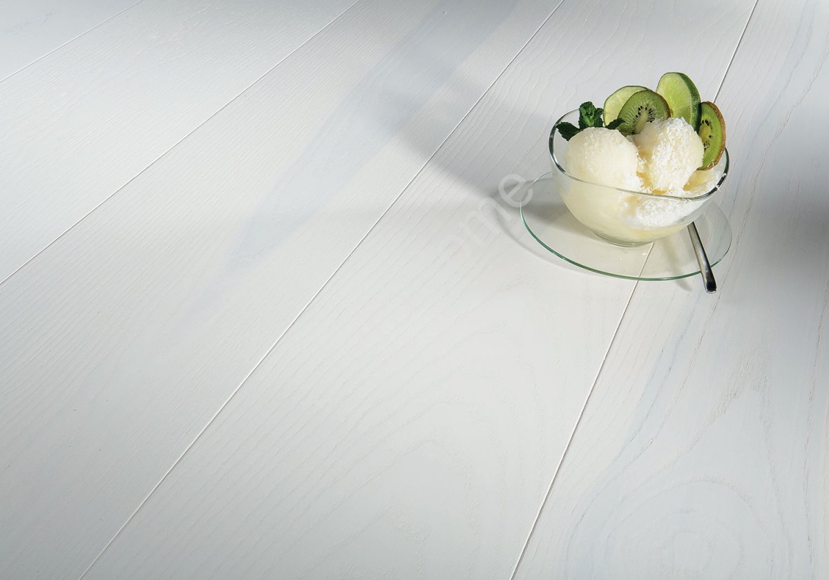 Паркетная доска Ясень Lime Sorbet White 1-о пол. Grande мат.лак  2200*180 5G