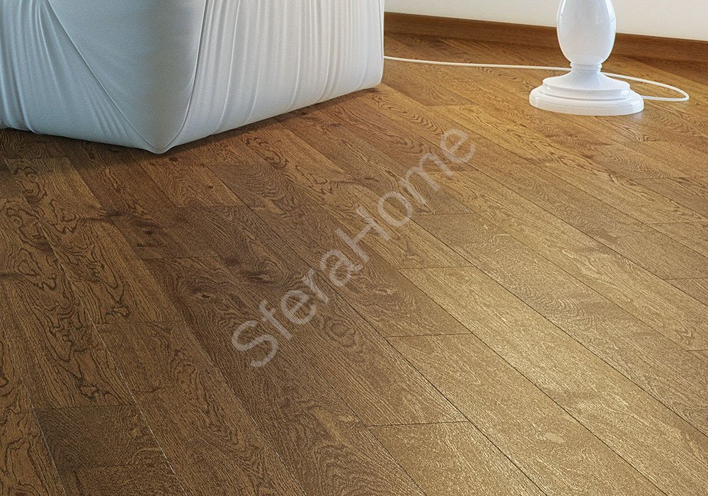 Паркетная доска Дуб Brown Sugar 1-о пол. Piccolo лак, фаска 1092*130