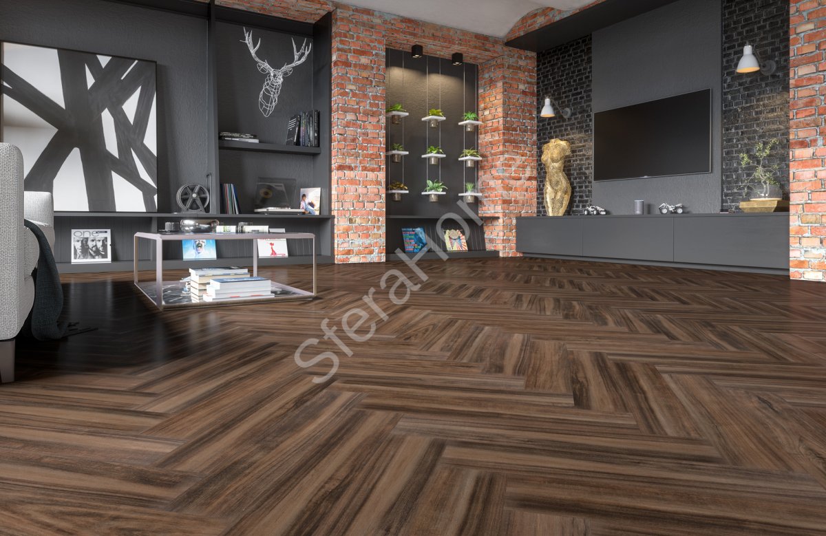 Кварцевый ламинат Fargo Parquet Дуб Сиена 33-64W929  4/0.5 мм