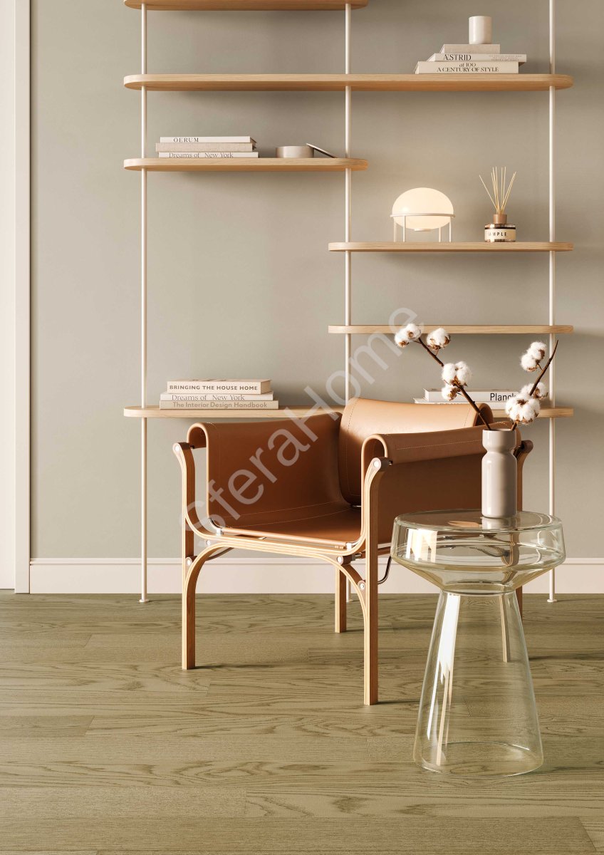 Кварцевый паркет Quartz Parquet Классик Дуб Флэт Уайт 1258-55 7/1,2 мм